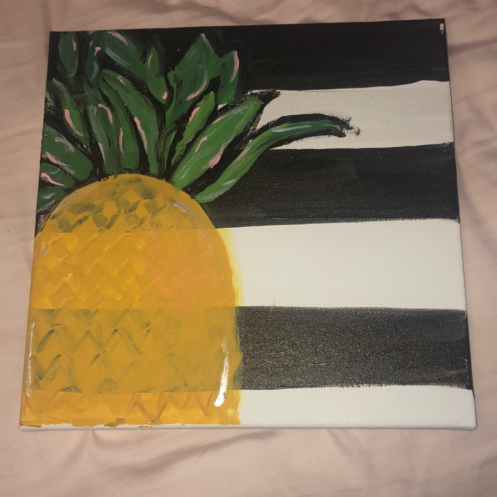 summer pineapple painting! 🍍